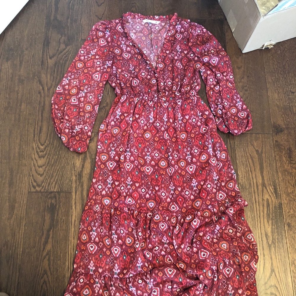 Zara long colourful dress.